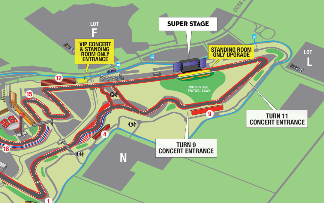 Concert Guide for your 2016 F1 US Grand Prix